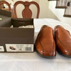 Florsheim Brown Dress Shoes Leather Slip-On